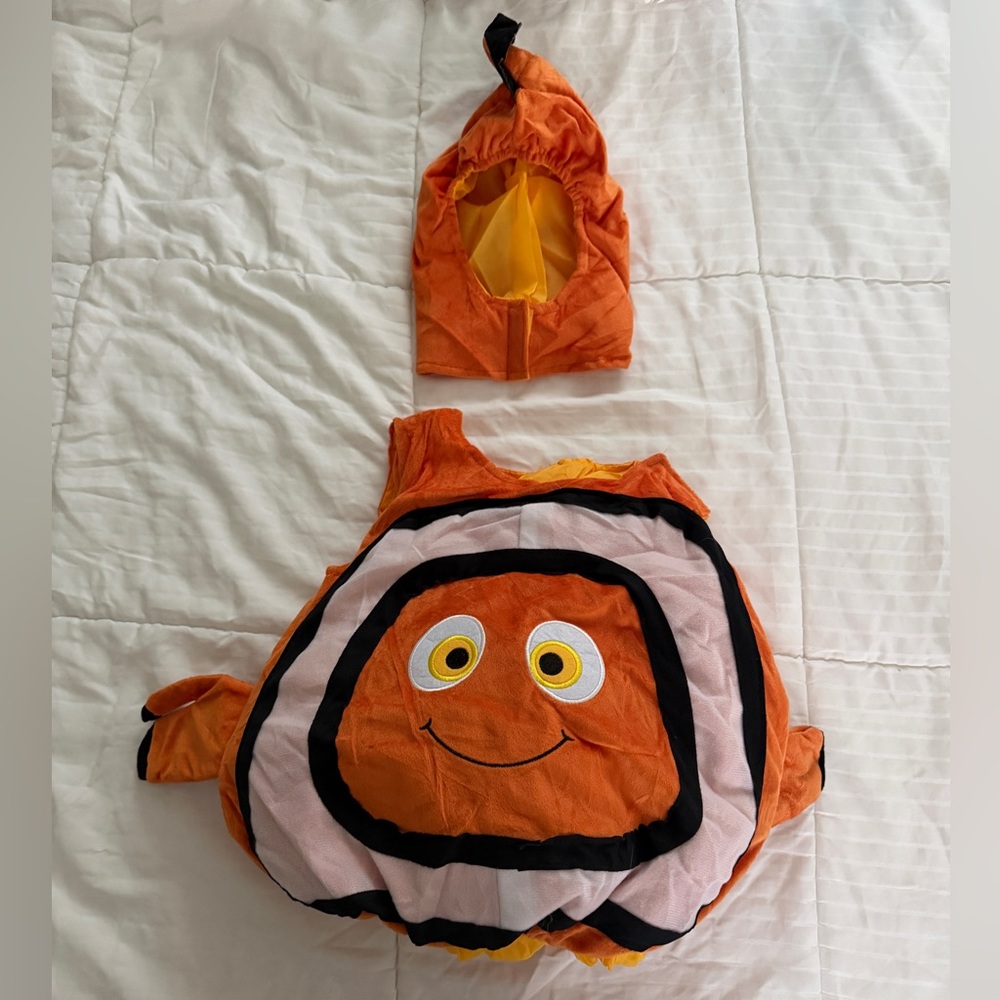 Disney Orange and White Clownfish Pumpkin Costume for Kids